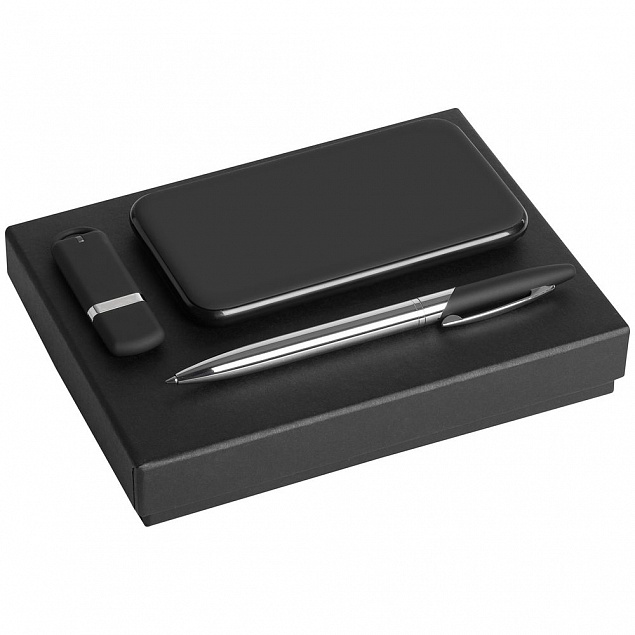 Коробка Slender, большая, черная с логотипом в Москве заказать по выгодной цене в кибермаркете AvroraStore