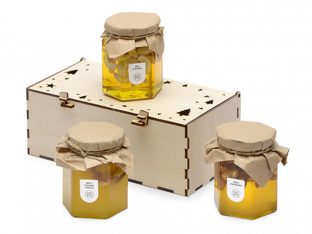 Подарочный набор «Trio honey» с логотипом в Москве заказать по выгодной цене в кибермаркете AvroraStore