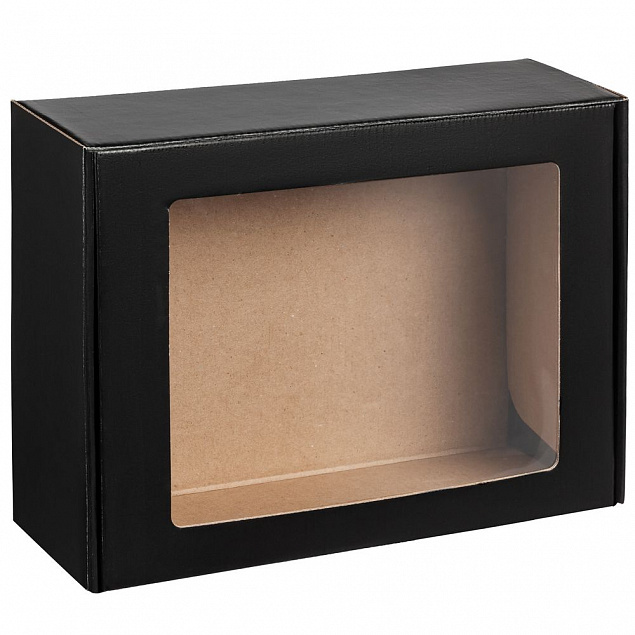 Коробка с окном Visible, черная с логотипом в Москве заказать по выгодной цене в кибермаркете AvroraStore