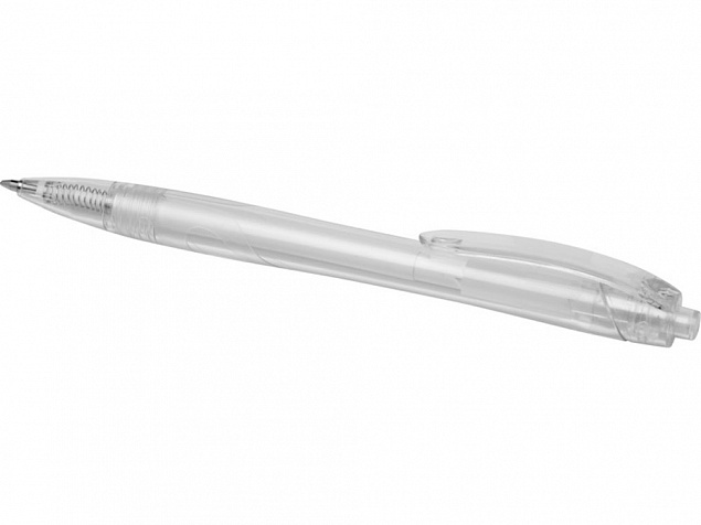 Шариковая ручка Honua из переработанного ПЭТ, прозрачный/белый с логотипом в Москве заказать по выгодной цене в кибермаркете AvroraStore
