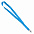 Ланъярд NECK, синий, полиэстер, 2х50 см с логотипом в Москве заказать по выгодной цене в кибермаркете AvroraStore