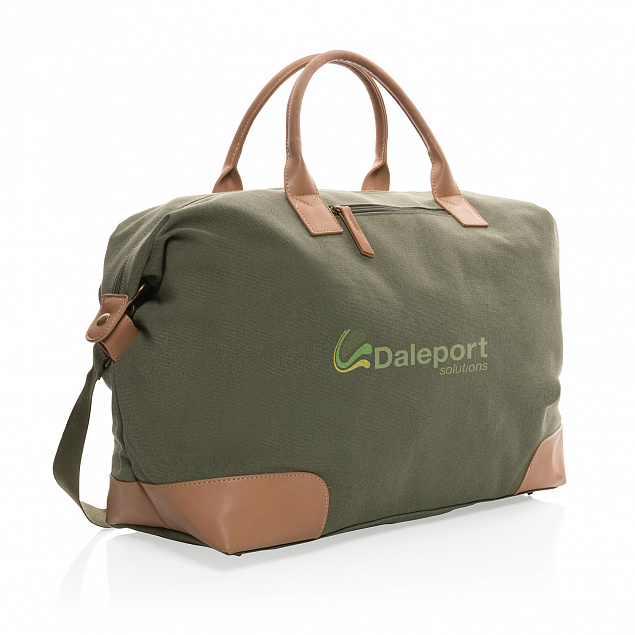 Большая дорожная сумка Impact из переработанного канваса AWARE™ с логотипом  заказать по выгодной цене в кибермаркете AvroraStore