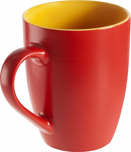 Кружка Bright Tulip, матовая, красная с желтым с логотипом в Москве заказать по выгодной цене в кибермаркете AvroraStore