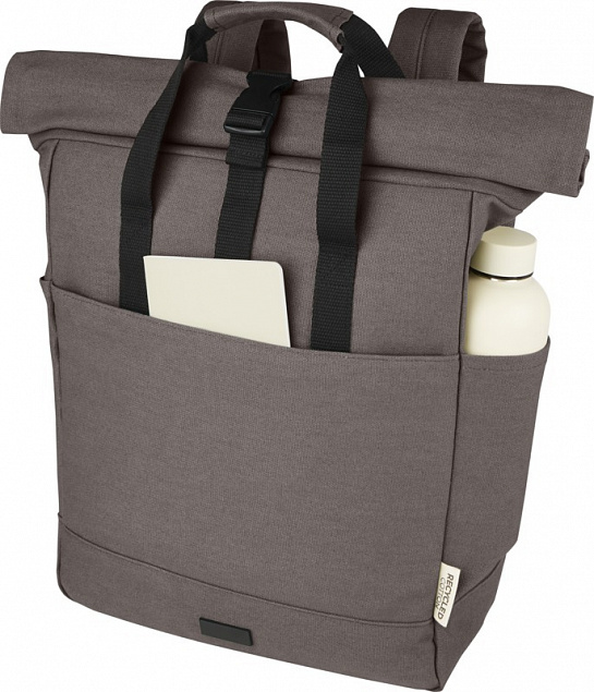 Рюкзак для 15-дюймового ноутбука Joey со сворачивающимся верхом с логотипом в Москве заказать по выгодной цене в кибермаркете AvroraStore