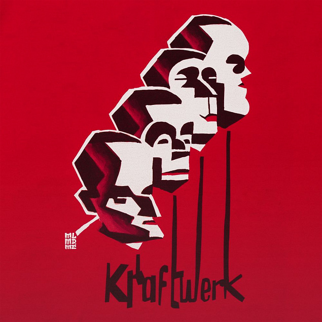 Футболка «Меламед. Kraftwerk», красная с логотипом в Москве заказать по выгодной цене в кибермаркете AvroraStore