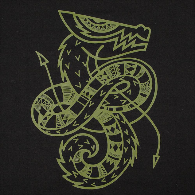 Толстовка «Полинезийский дракон», черная с логотипом в Москве заказать по выгодной цене в кибермаркете AvroraStore