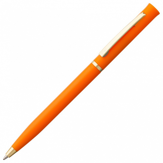 Ручка шариковая Euro Gold, оранжевая с логотипом в Москве заказать по выгодной цене в кибермаркете AvroraStore