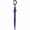 Зонт-трость Charme, синий с логотипом  заказать по выгодной цене в кибермаркете AvroraStore