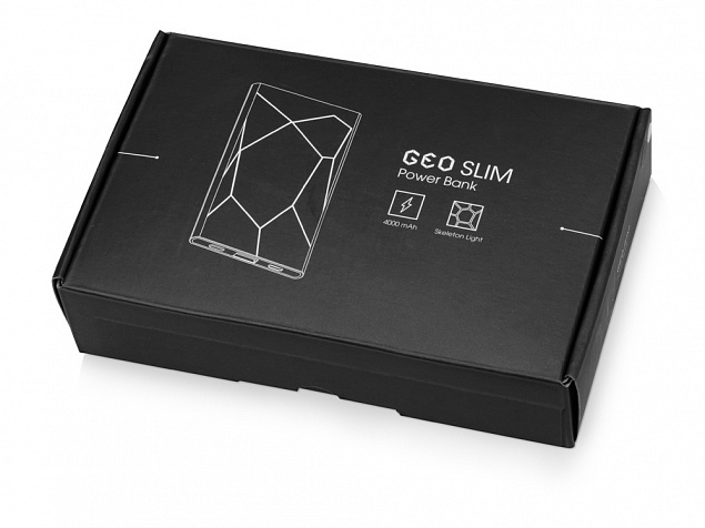 Портативное зарядное устройство XOOPAR GEO SLIM с логотипом в Москве заказать по выгодной цене в кибермаркете AvroraStore