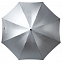 Зонт-трость Wind, серебристый с логотипом в Москве заказать по выгодной цене в кибермаркете AvroraStore