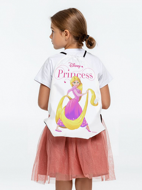 Рюкзак «Принцессы. Рапунцель», белый с логотипом в Москве заказать по выгодной цене в кибермаркете AvroraStore