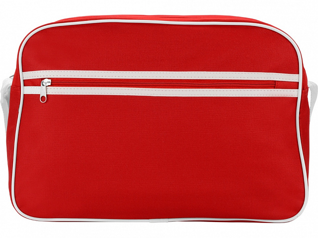 Сумка на плечо Sacramento, красный/белый с логотипом в Москве заказать по выгодной цене в кибермаркете AvroraStore