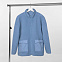 Куртка унисекс Oblako, голубая с логотипом в Москве заказать по выгодной цене в кибермаркете AvroraStore