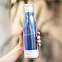 Стеклянная бутылка Smart, синяя с логотипом в Москве заказать по выгодной цене в кибермаркете AvroraStore