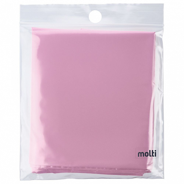 Дождевик-плащ CloudTime, розовый с логотипом в Москве заказать по выгодной цене в кибермаркете AvroraStore