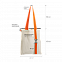 Шоппер Superbag с ремувкой 4sb (неокрашенный с оранжевым) с логотипом в Москве заказать по выгодной цене в кибермаркете AvroraStore