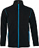Куртка мужская NOVA MEN 200, черная с ярко-голубым с логотипом в Москве заказать по выгодной цене в кибермаркете AvroraStore