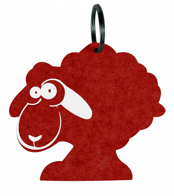 Брелок «Овечка», красная с логотипом в Москве заказать по выгодной цене в кибермаркете AvroraStore
