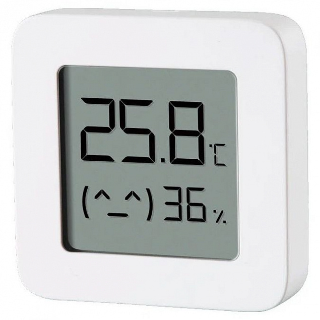 Датчик температуры и влажности Mi Temperature and Humidity Monitor 2, белый с логотипом в Москве заказать по выгодной цене в кибермаркете AvroraStore