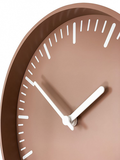 Часы настенные Bijou, серо-бежевые с логотипом в Москве заказать по выгодной цене в кибермаркете AvroraStore