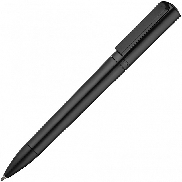 Ручка шариковая Split Neon, черная с логотипом в Москве заказать по выгодной цене в кибермаркете AvroraStore