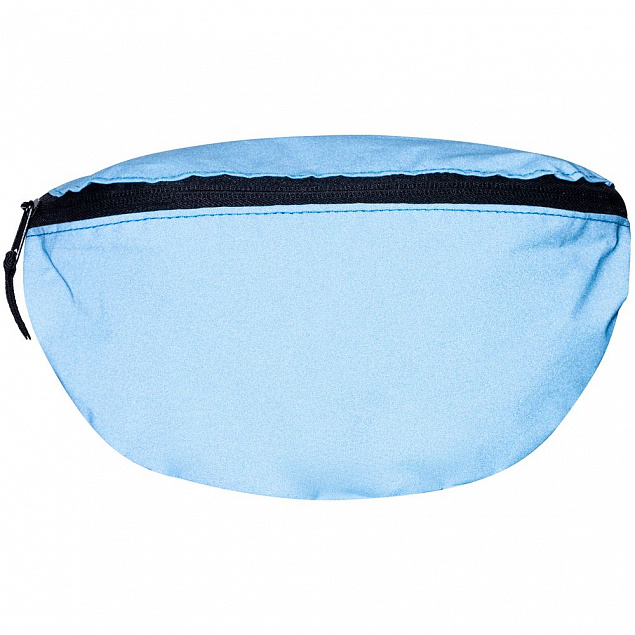 Поясная сумка Manifest Color из светоотражающей ткани, синяя с логотипом в Москве заказать по выгодной цене в кибермаркете AvroraStore