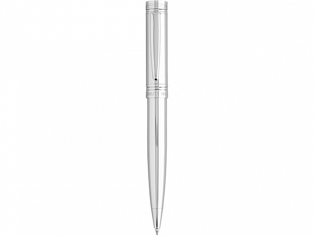 Ручка шариковая «Zoom Silver» с логотипом в Москве заказать по выгодной цене в кибермаркете AvroraStore