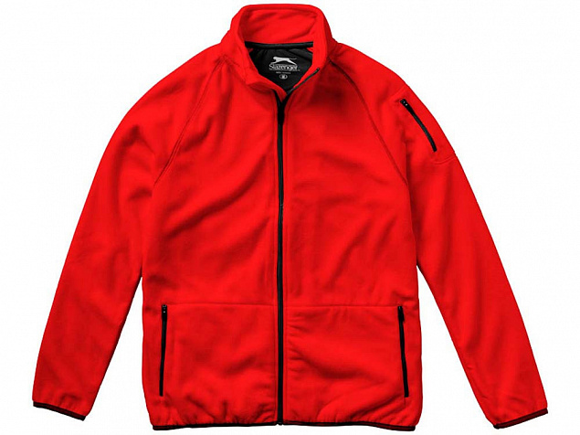Куртка Drop Shot из микрофлиса мужская, красный с логотипом  заказать по выгодной цене в кибермаркете AvroraStore