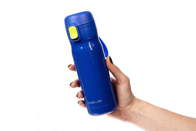 Термобутылка One Touch, синяя с логотипом в Москве заказать по выгодной цене в кибермаркете AvroraStore