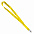 Ланъярд NECK, желтый, полиэстер, 2х50 см с логотипом в Москве заказать по выгодной цене в кибермаркете AvroraStore