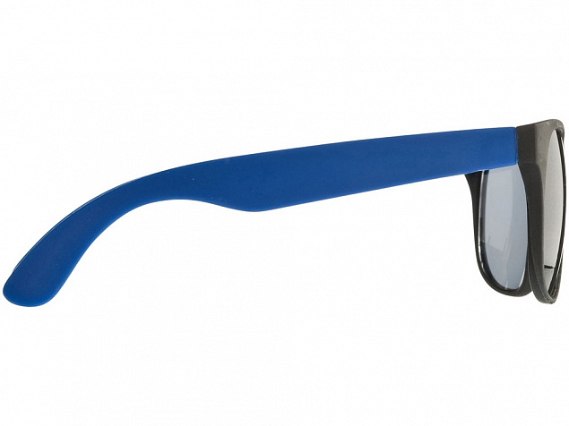Очки солнцезащитные Retro, синий с логотипом  заказать по выгодной цене в кибермаркете AvroraStore
