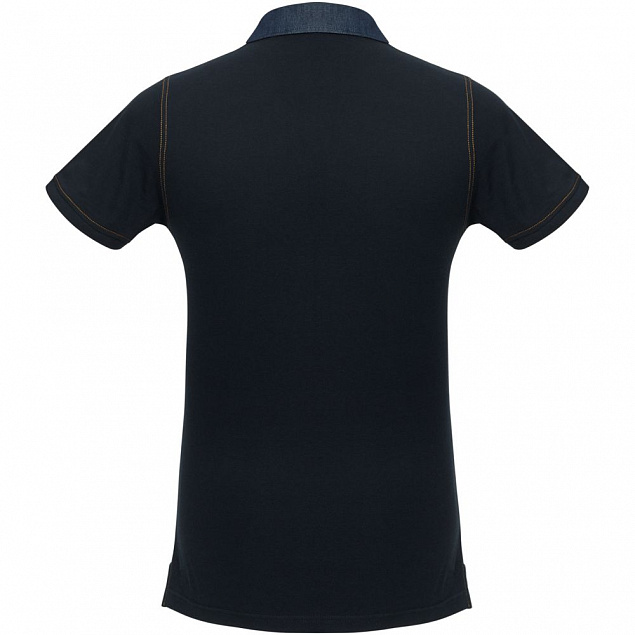 Рубашка поло мужская DNM Forward темно-синяя с логотипом в Москве заказать по выгодной цене в кибермаркете AvroraStore