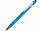 Ручка металлическая soft-touch шариковая со стилусом Sway, синий/серебристый с логотипом в Москве заказать по выгодной цене в кибермаркете AvroraStore