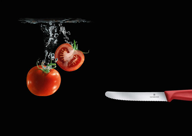 Нож для овощей Victorinox Swiss Classic, черный с логотипом в Москве заказать по выгодной цене в кибермаркете AvroraStore