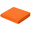 Флисовый плед Warm&Peace, оранжевый с логотипом в Москве заказать по выгодной цене в кибермаркете AvroraStore