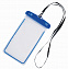 Сумка для телефона DIVER, брызгозащищенная, синяя, прозрачная с логотипом в Москве заказать по выгодной цене в кибермаркете AvroraStore