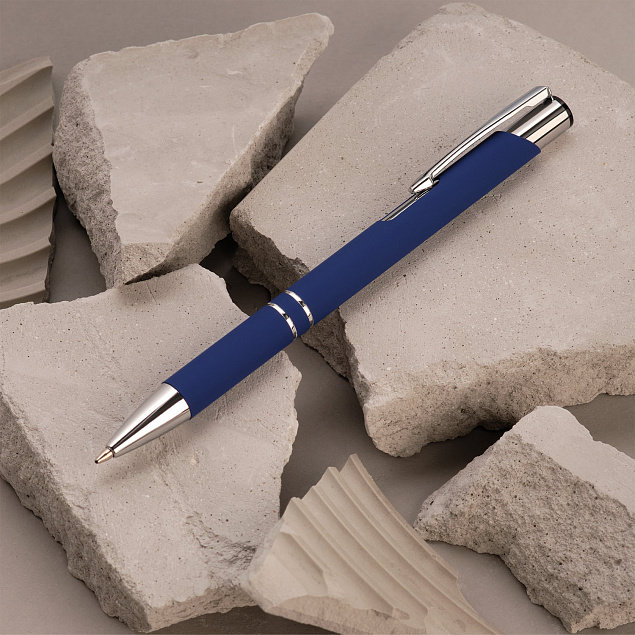 Шариковая ручка Alpha, синяя с логотипом в Москве заказать по выгодной цене в кибермаркете AvroraStore