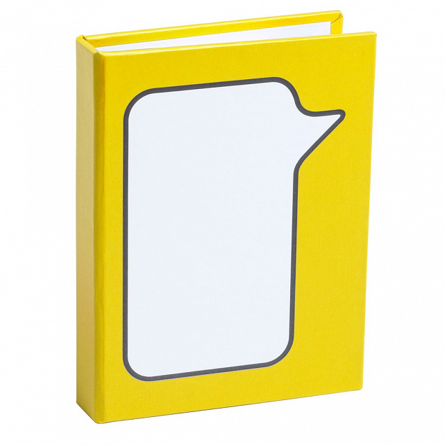 Держатель для заметок с набором стикеров,желтый с логотипом в Москве заказать по выгодной цене в кибермаркете AvroraStore