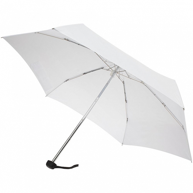 Зонт складной Five, белый с логотипом в Москве заказать по выгодной цене в кибермаркете AvroraStore