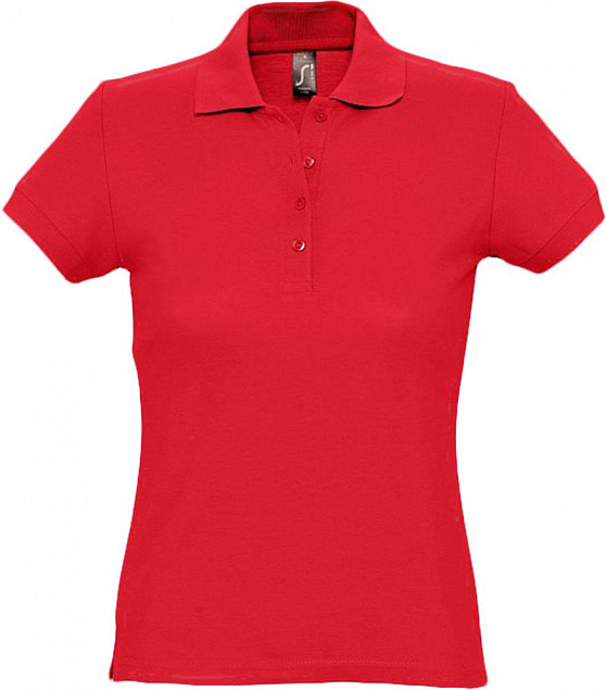 Рубашка поло женская PASSION 170, красная с логотипом в Москве заказать по выгодной цене в кибермаркете AvroraStore