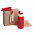 Набор подарочный INMODE: бутылка для воды, скакалка, стружка, коробка, красный с логотипом  заказать по выгодной цене в кибермаркете AvroraStore