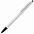 Ручка шариковая Tick, белая с зеленым с логотипом в Москве заказать по выгодной цене в кибермаркете AvroraStore