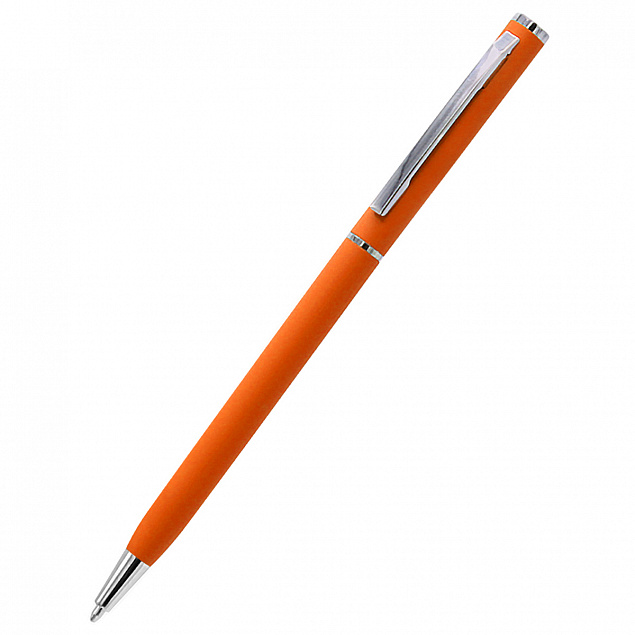Ручка шариковая металлическая Tinny Soft - Оранжевый OO с логотипом в Москве заказать по выгодной цене в кибермаркете AvroraStore