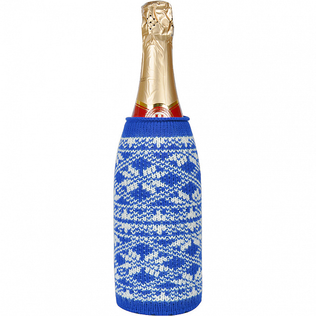 Чехол вязаный на бутылку/термос "Зимний орнамент" с логотипом в Москве заказать по выгодной цене в кибермаркете AvroraStore