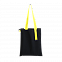 Шопер Superbag black (чёрный с жёлтым) с логотипом в Москве заказать по выгодной цене в кибермаркете AvroraStore