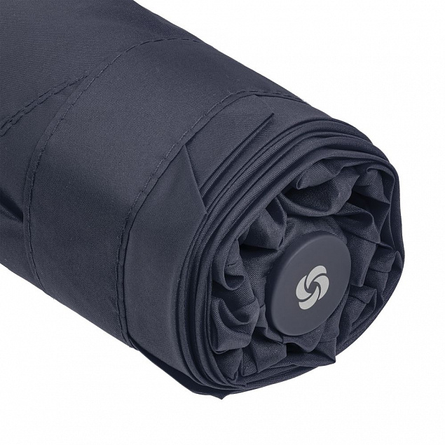 Зонт складной Minipli Colori S, черный с логотипом в Москве заказать по выгодной цене в кибермаркете AvroraStore