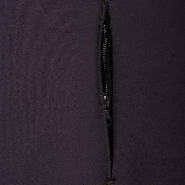Куртка женская Hooded Softshell черная с логотипом в Москве заказать по выгодной цене в кибермаркете AvroraStore