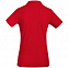 Рубашка поло женская Safran Timeless красная с логотипом  заказать по выгодной цене в кибермаркете AvroraStore
