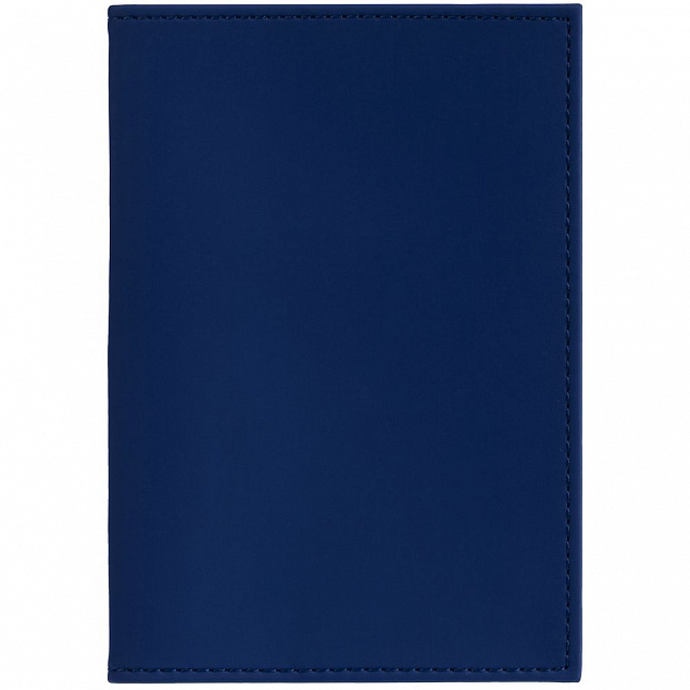 Обложка для паспорта Shall, синяя с логотипом в Москве заказать по выгодной цене в кибермаркете AvroraStore