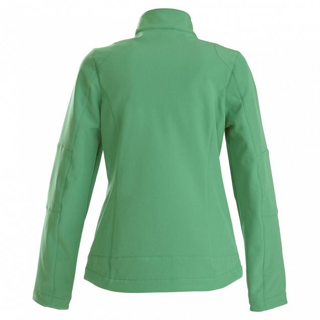 Куртка софтшелл женская TRIAL LADY, зеленая с логотипом в Москве заказать по выгодной цене в кибермаркете AvroraStore